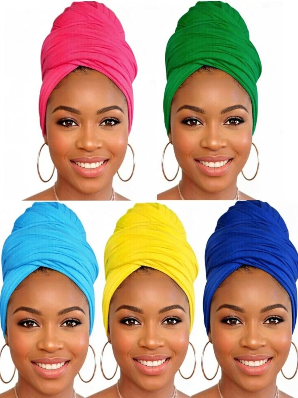 Soft Long Head Wraps for Women, Stylish Turbans Hair Scarves, Versatile